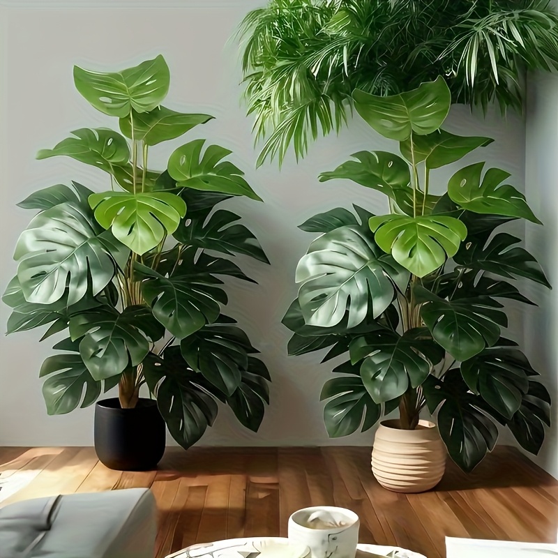 Dracaena Marginata - Artificial Monstera Palm Tree Realistic Plastic