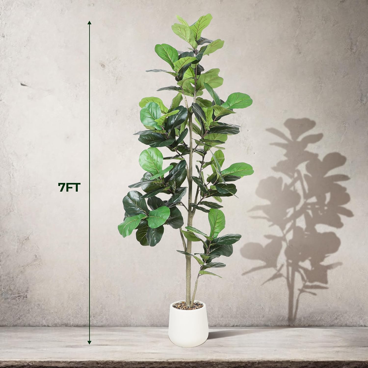 7ft Artificial Fiddle Leaf Tre - đánh giá và giá Ficus Lyrata Tree