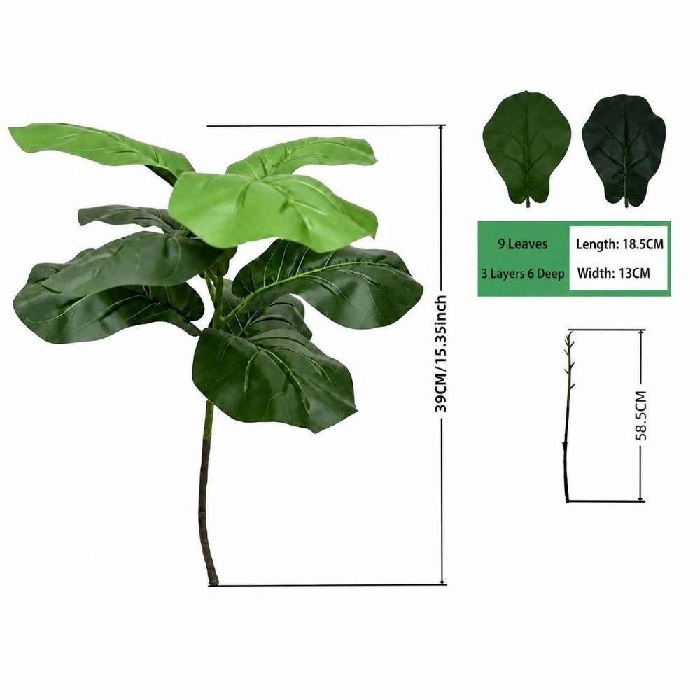 9/15/23 Leaves Artificial Ficu - đánh giá và giá Ficus Lyrata Tree