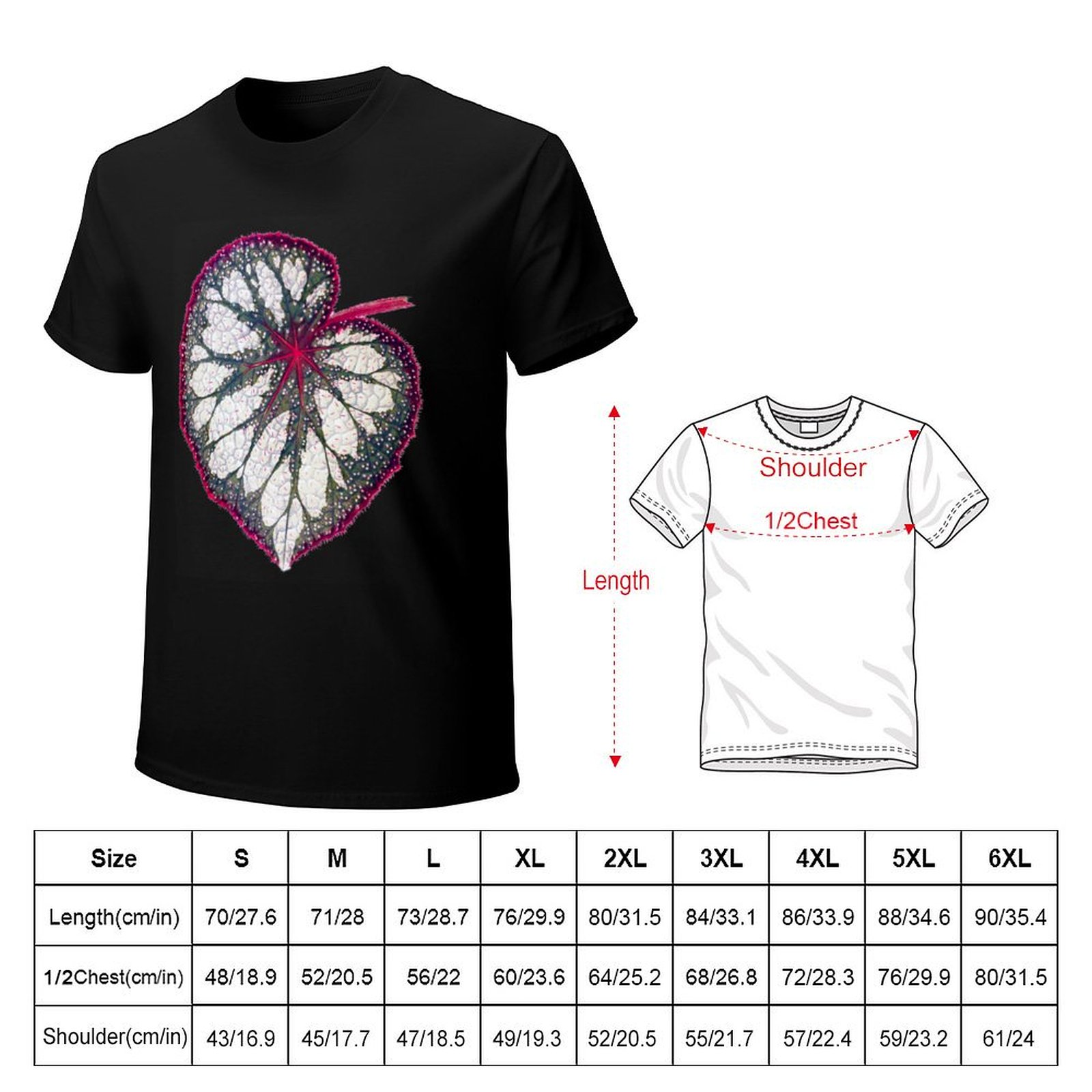 Begonia rex T-Shirt Casual Bas - đánh giá và giá Begonia Rex
