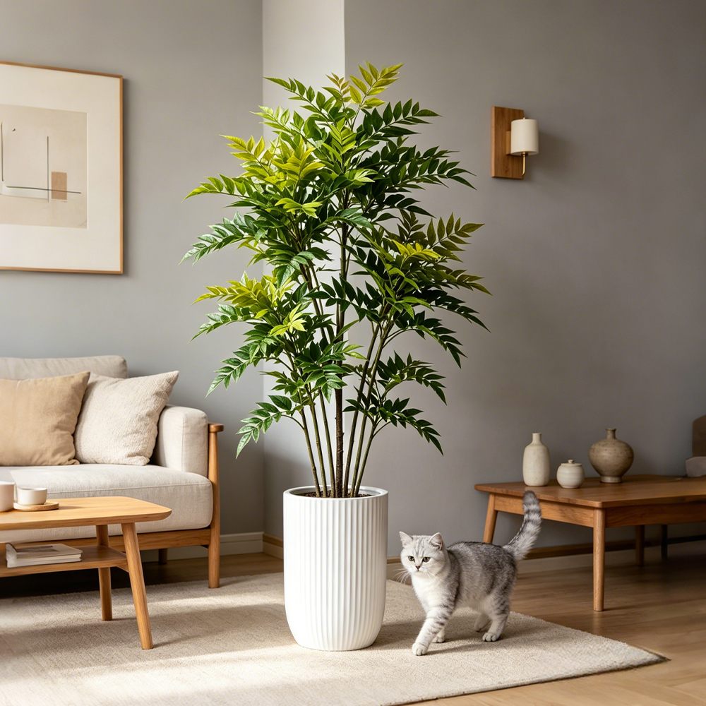 73-135cm Artificial Nandina Pl - đánh giá và giá Dracaena Marginata